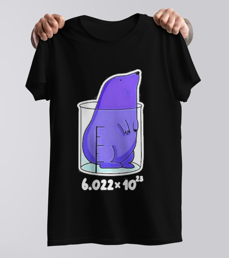 Mole 6.022 X 10²³ Avogadro Chemistry Beaker T-Shirt