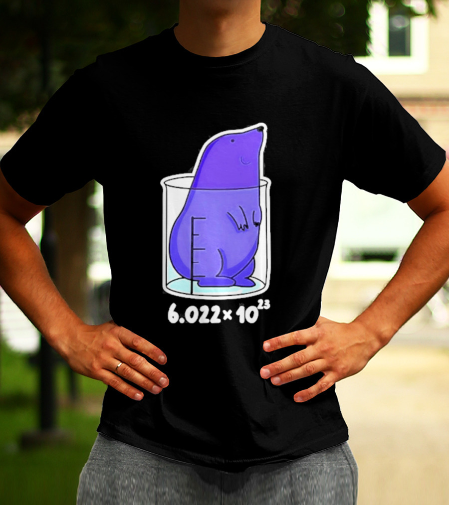 Mole 6.022 X 10²³ Avogadro Chemistry Beaker T-Shirt