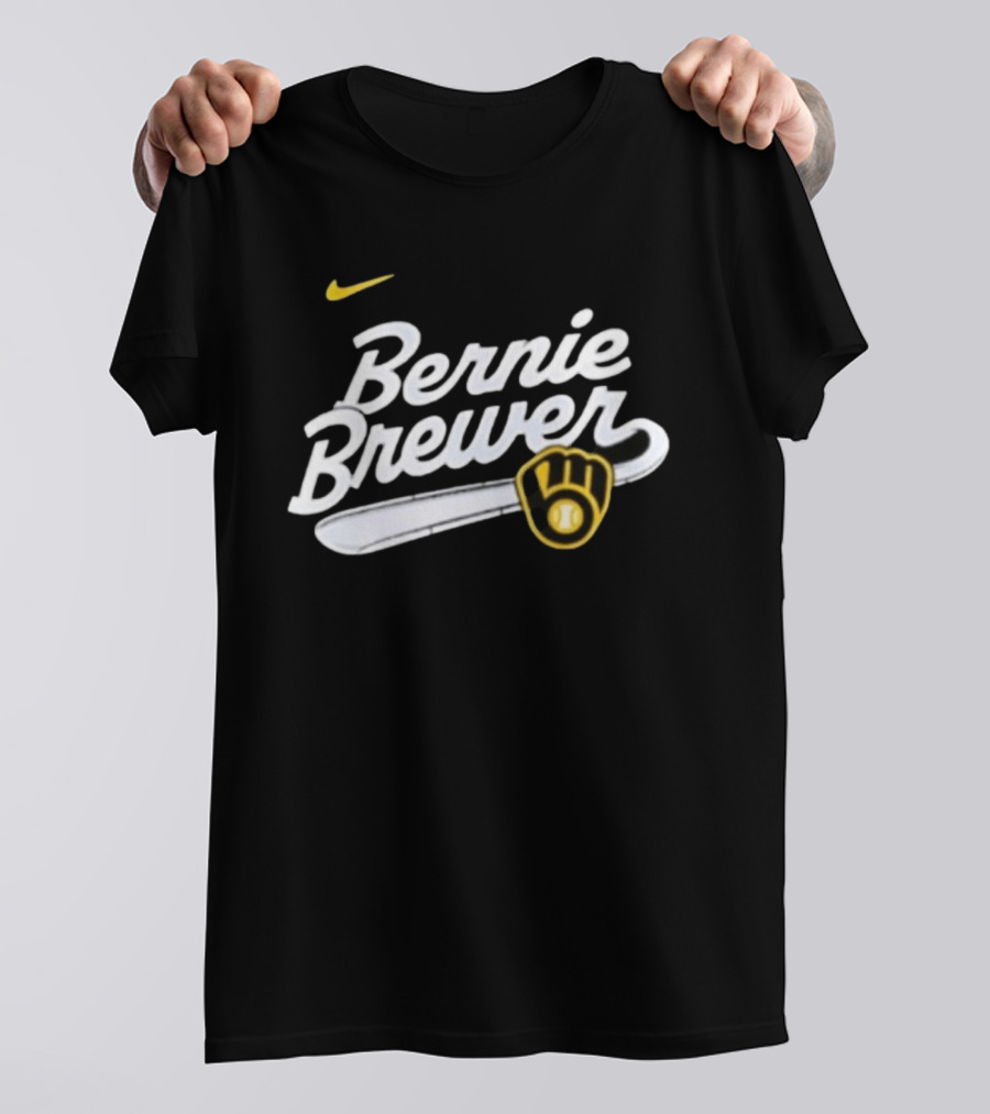Bernie Brewer Milwaukee Brewers Iconic Bat And Ball Nike T-Shirt