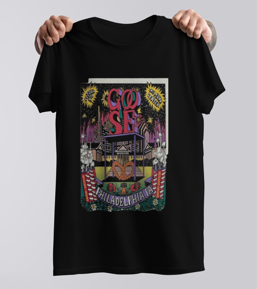 Goose Philadelphia Pa October 4 2025 Td Pavilion At The Mann Concert Event T-Shirt