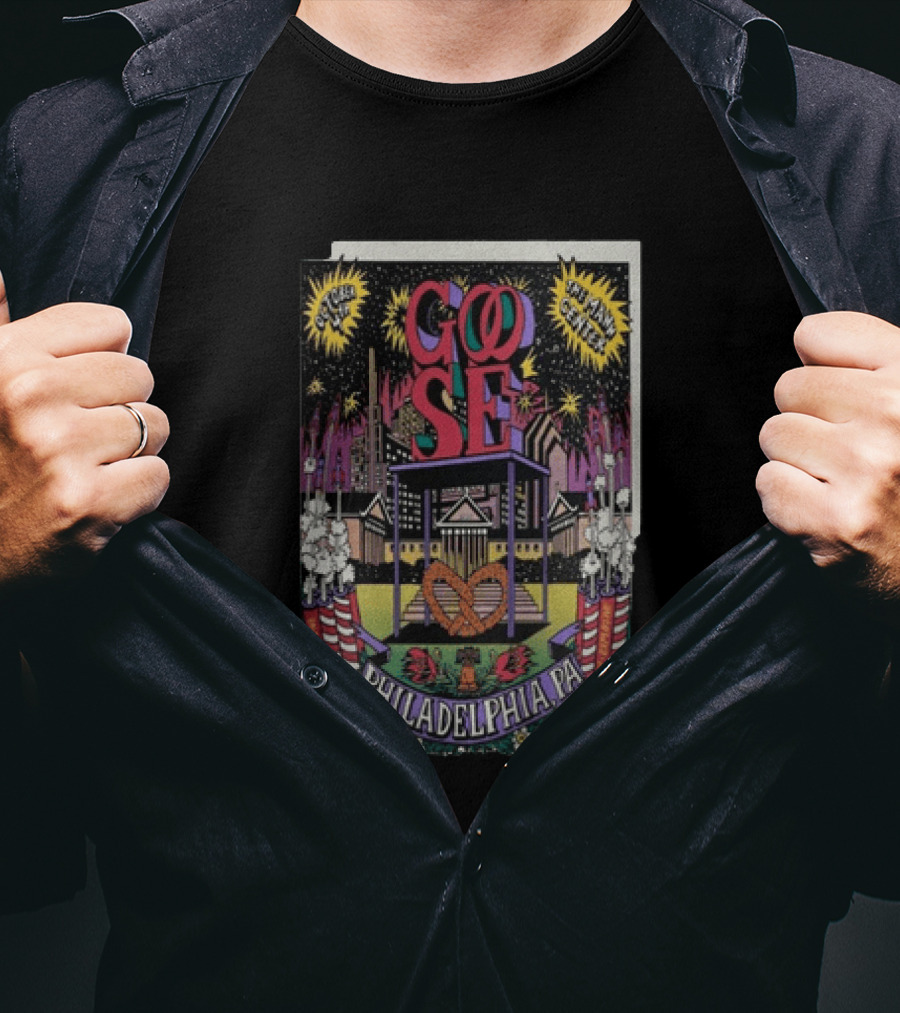 Goose Philadelphia Pa October 4 2025 Td Pavilion At The Mann Concert Event T-Shirt
