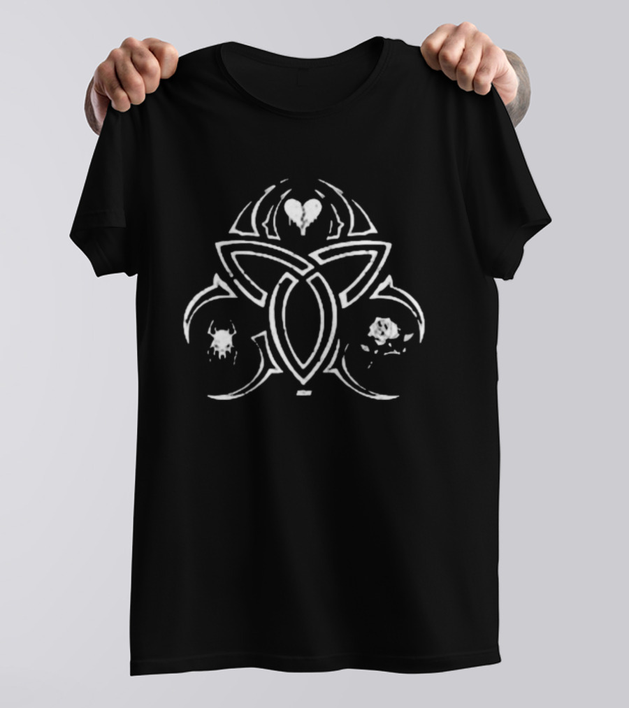 Original Triangle Of Madness Rites AEW 2025 Symbol With Heart, Skull, Spider, Rose T-Shirt