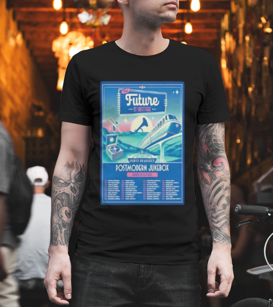 Future Is Vintage Scott Bradlee's Postmodern Jukebox Europe UK Tour 2026 T-Shirt
