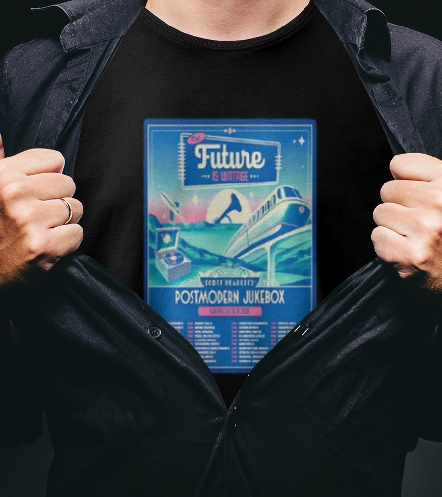 Future Is Vintage Scott Bradlee's Postmodern Jukebox Europe UK Tour 2026 T-Shirt