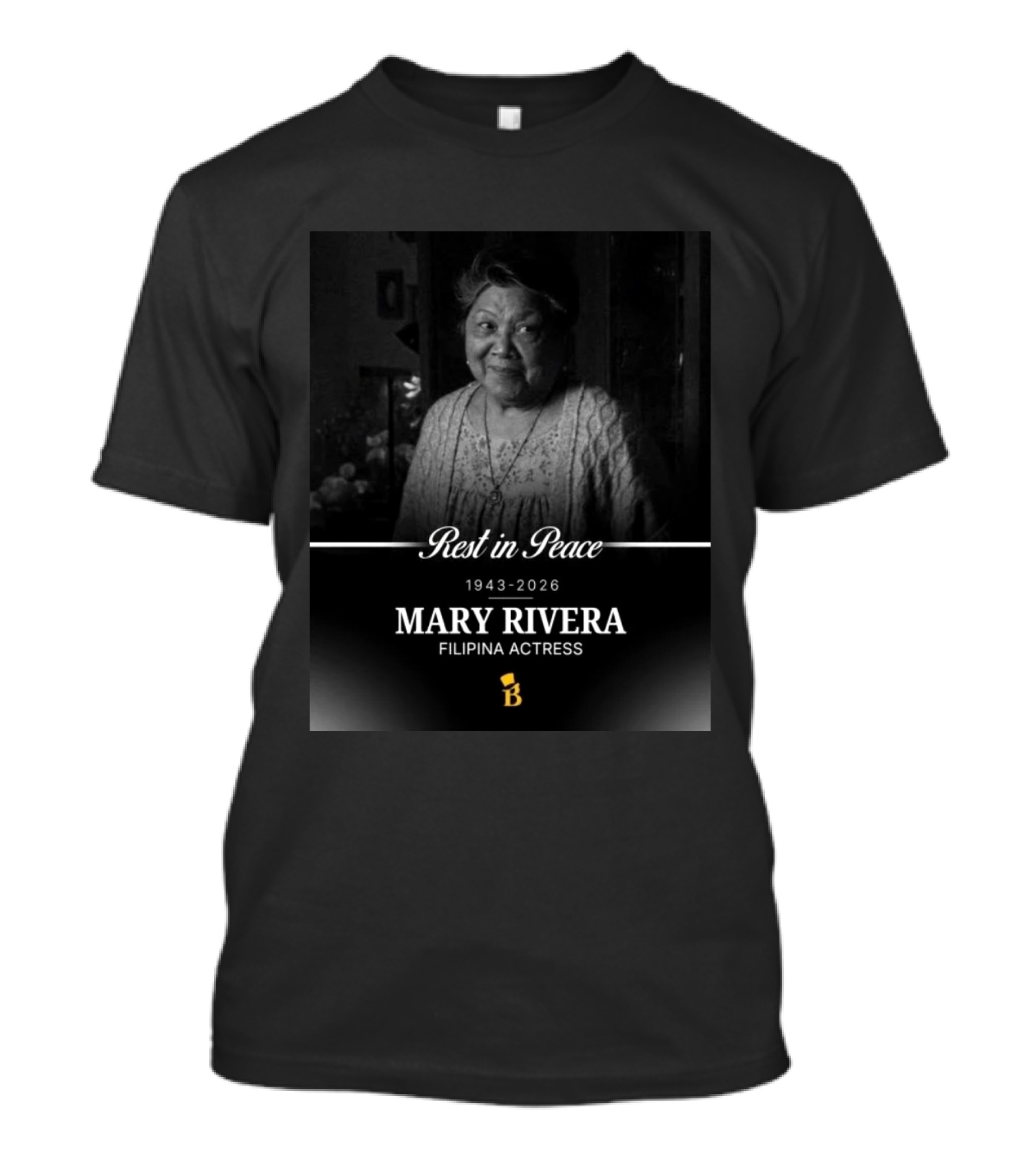 Rest In Peace 1943 2026 Mary Rivera Filipina Actress T-Shirt