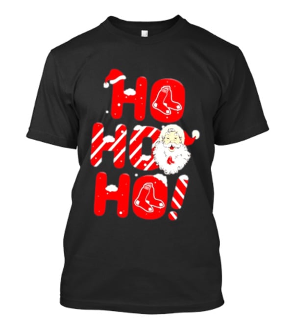 Boston Red Sox Santa Claus Ho Ho Ho Merry Christmas T-Shirt