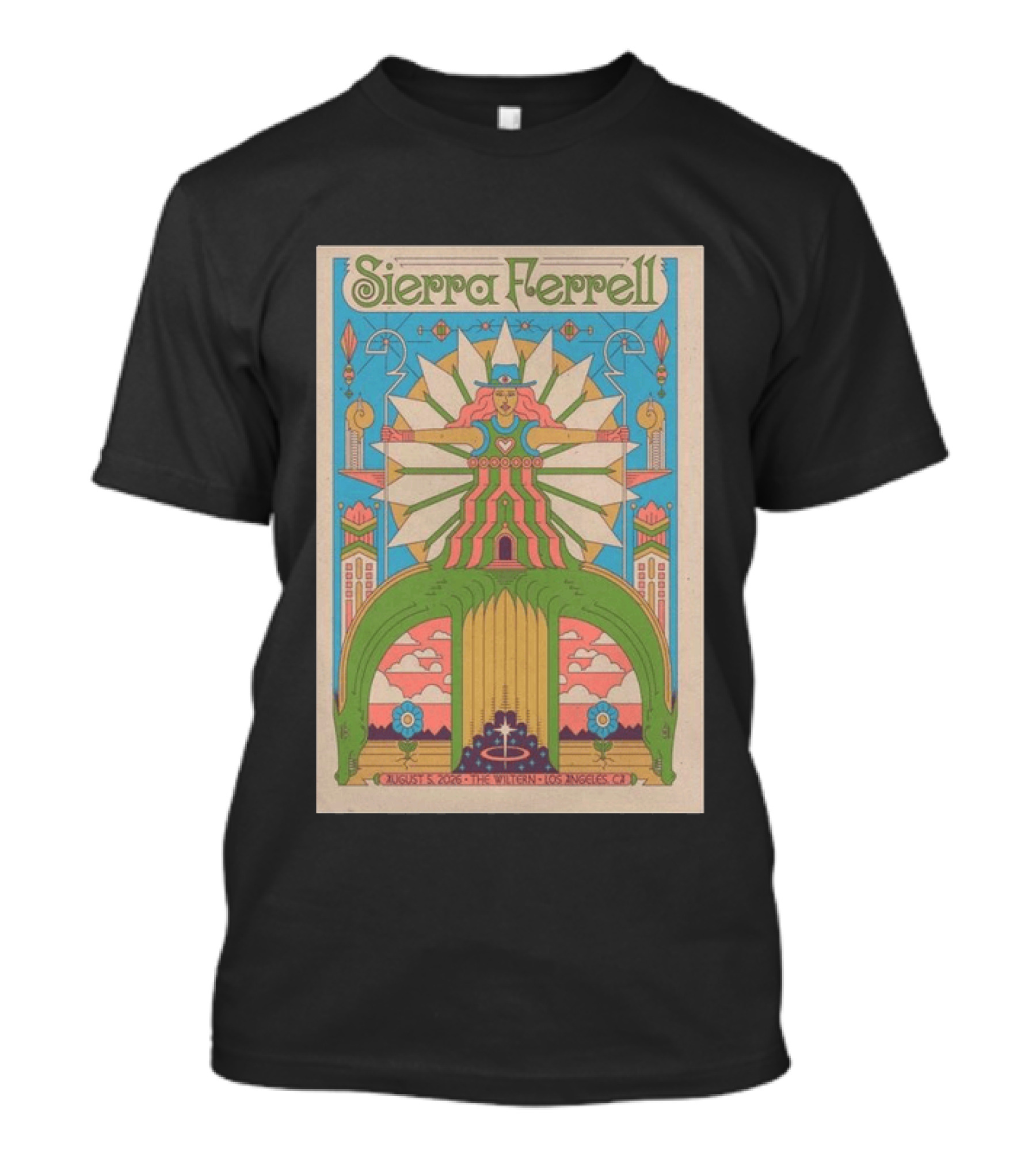 Sierra Ferrell August 5 2026 The Wiltern Los Angeles CA Psychedelic T-Shirt