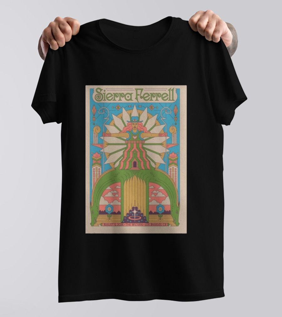Sierra Ferrell August 5 2026 The Wiltern Los Angeles CA Psychedelic T-Shirt