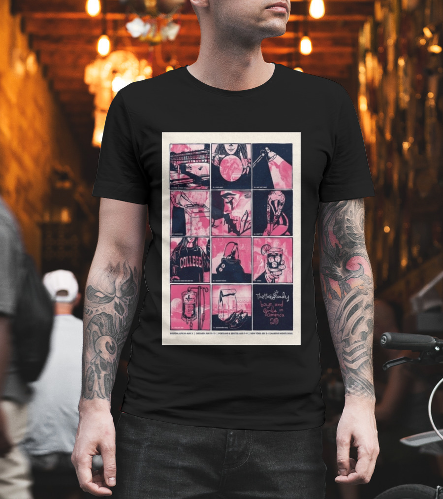 The Hold Steady Boys And Girls In America Tour 2026 Boston Chicago Portland Seattle New York T-Shirt