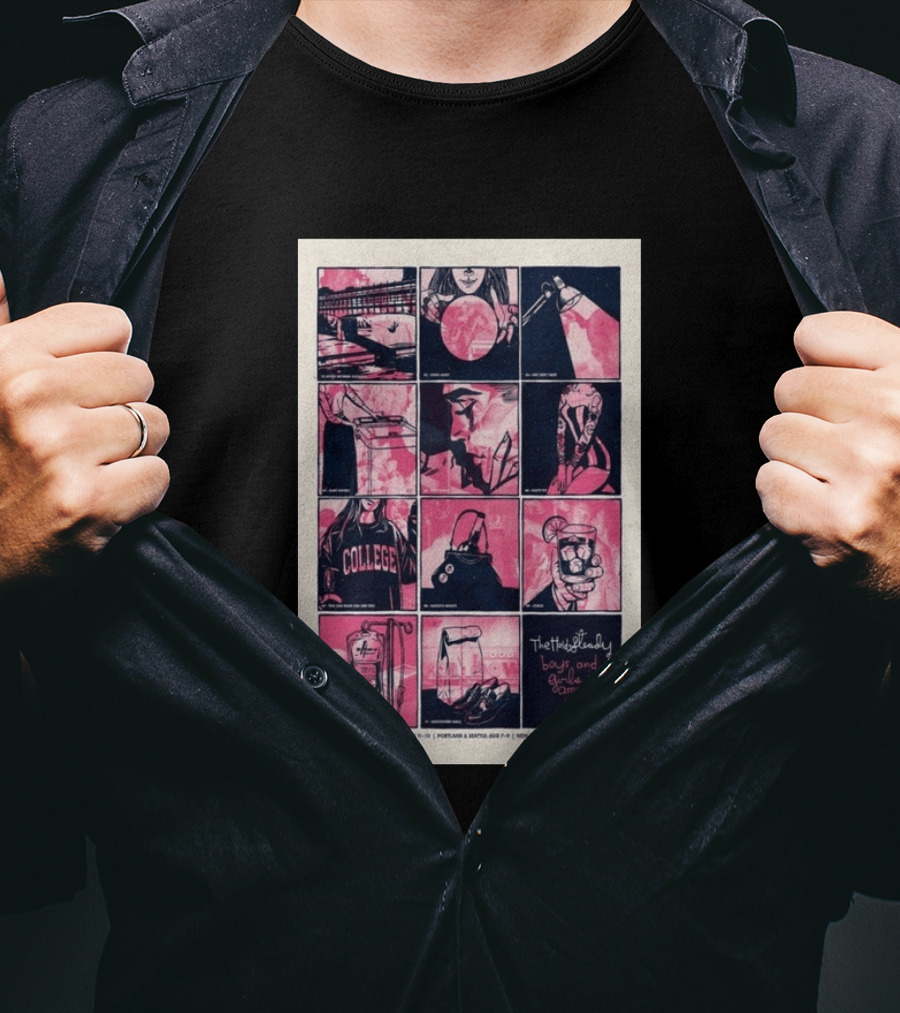 The Hold Steady Boys And Girls In America Tour 2026 Boston Chicago Portland Seattle New York T-Shirt