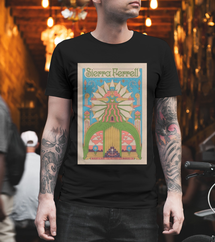 Sierra Ferrell August 5 2026 The Wiltern Los Angeles CA Psychedelic Tour T-Shirt