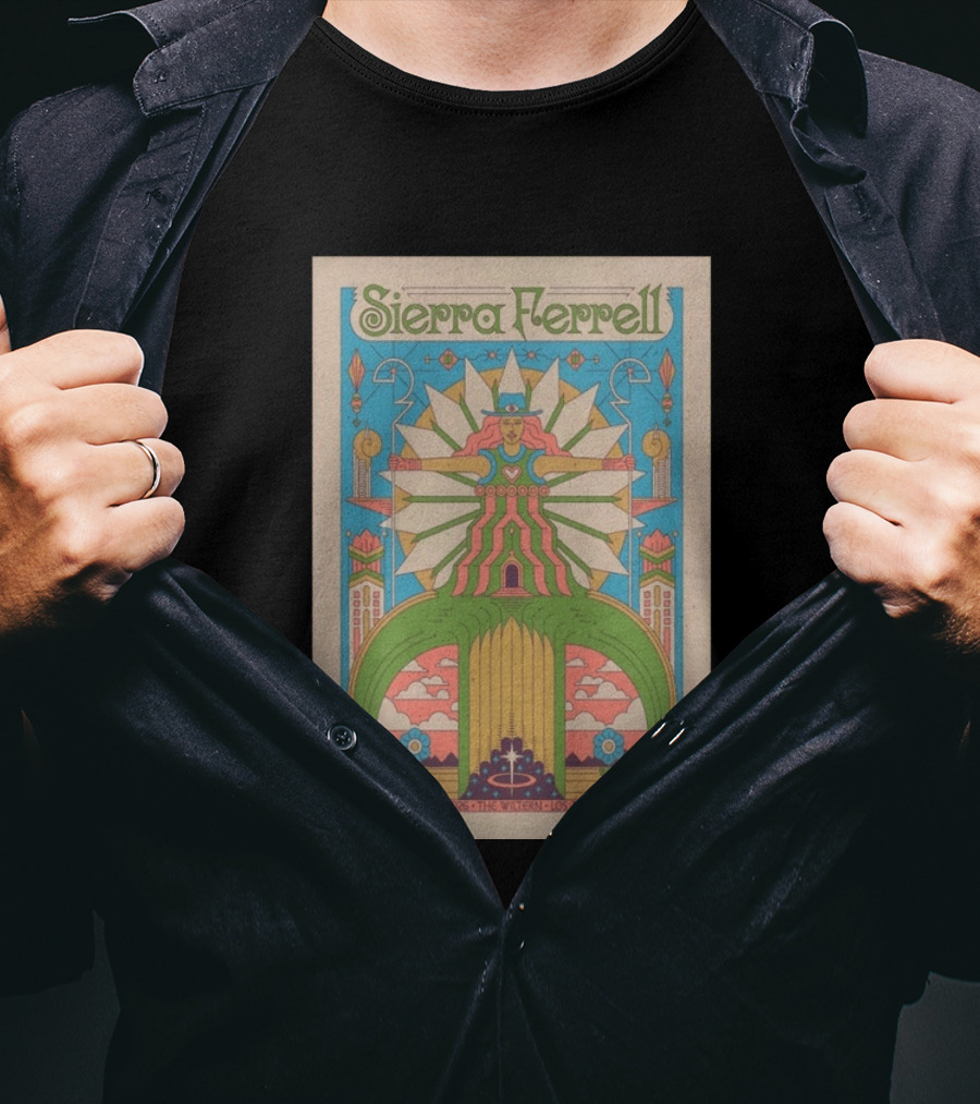 Sierra Ferrell August 5 2026 The Wiltern Los Angeles CA Psychedelic Tour T-Shirt