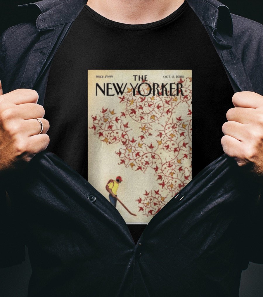 The New Yorker October 13 2025 Brian Stauffer Winds Of Change Vintage Cover T-Shirt
