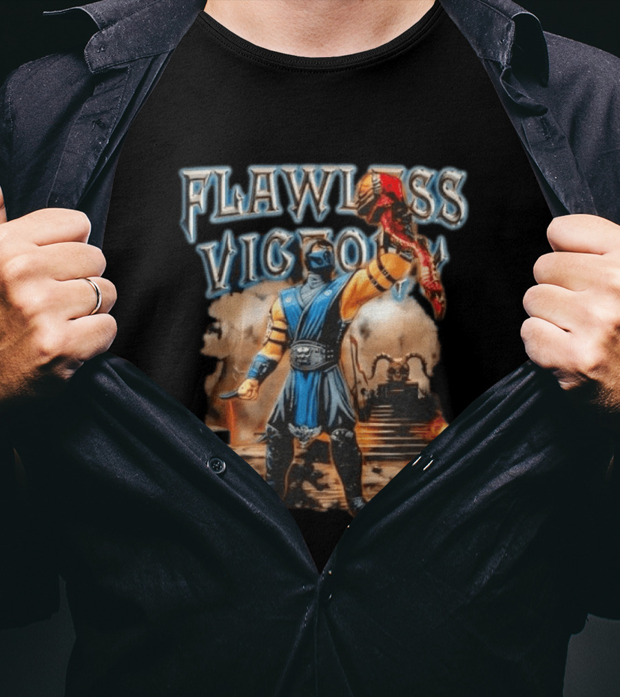 Flawless Victory Subzero Tappedin Mortal Kombat T-Shirt
