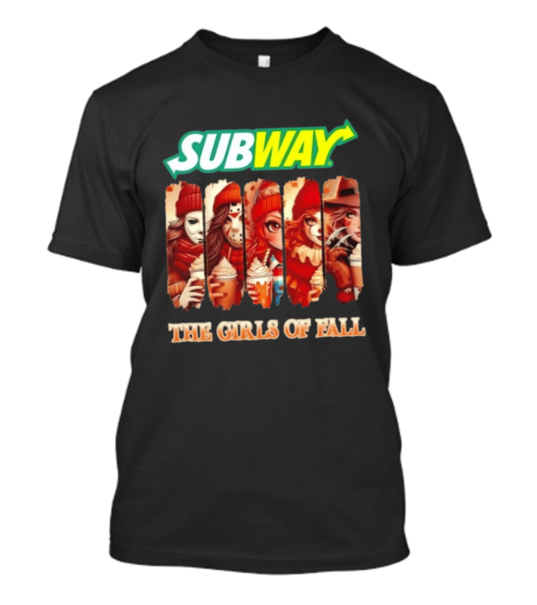 Trendy Subway The Girls Of Fall Cosplay Halloween T-Shirt