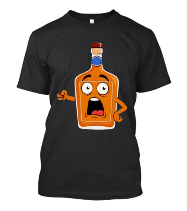 Tears Of The Left Whiskey Funny Cartoon Expression T-Shirt