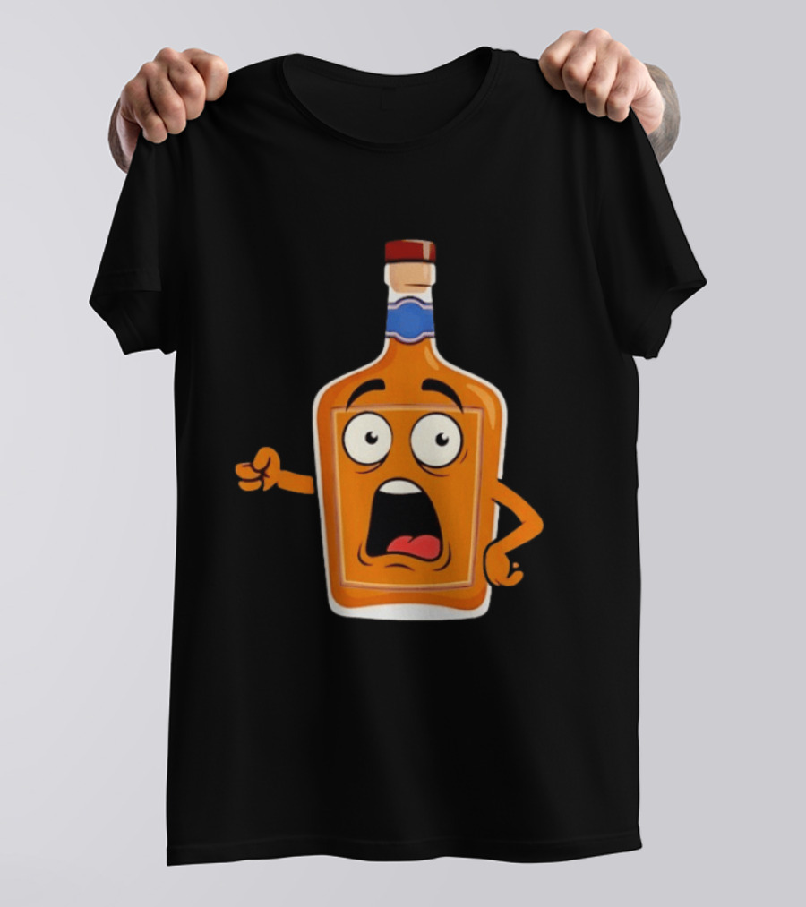 Tears Of The Left Whiskey Funny Cartoon Expression T-Shirt