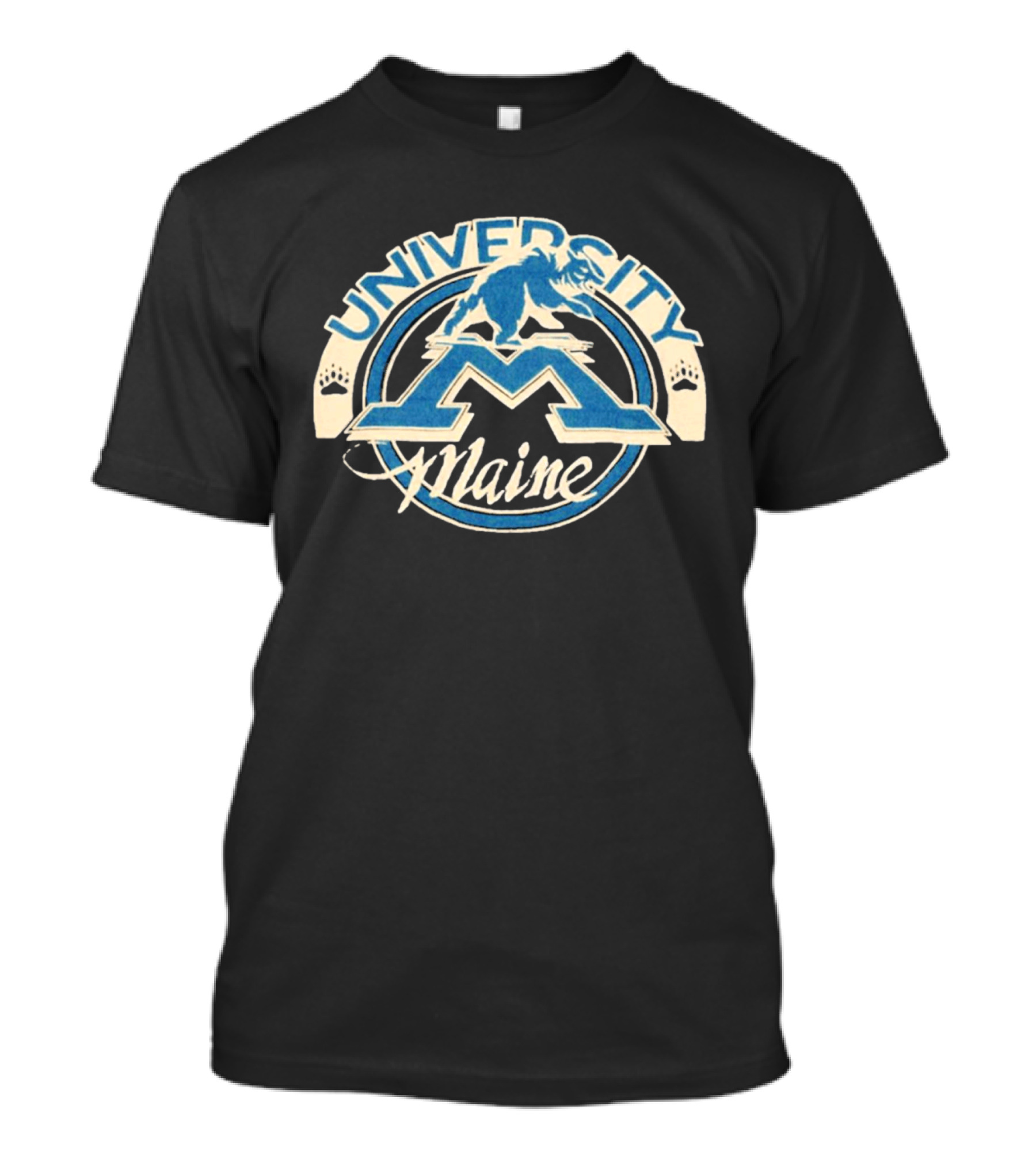 University Of Maine Bear Mascot Circular T-Shirt