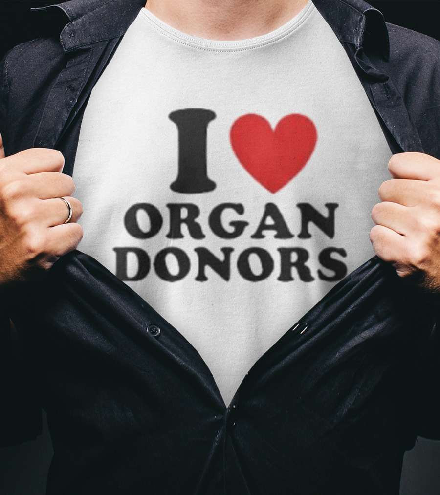Buffalo Sabres I Love Organ Donors White T-Shirt