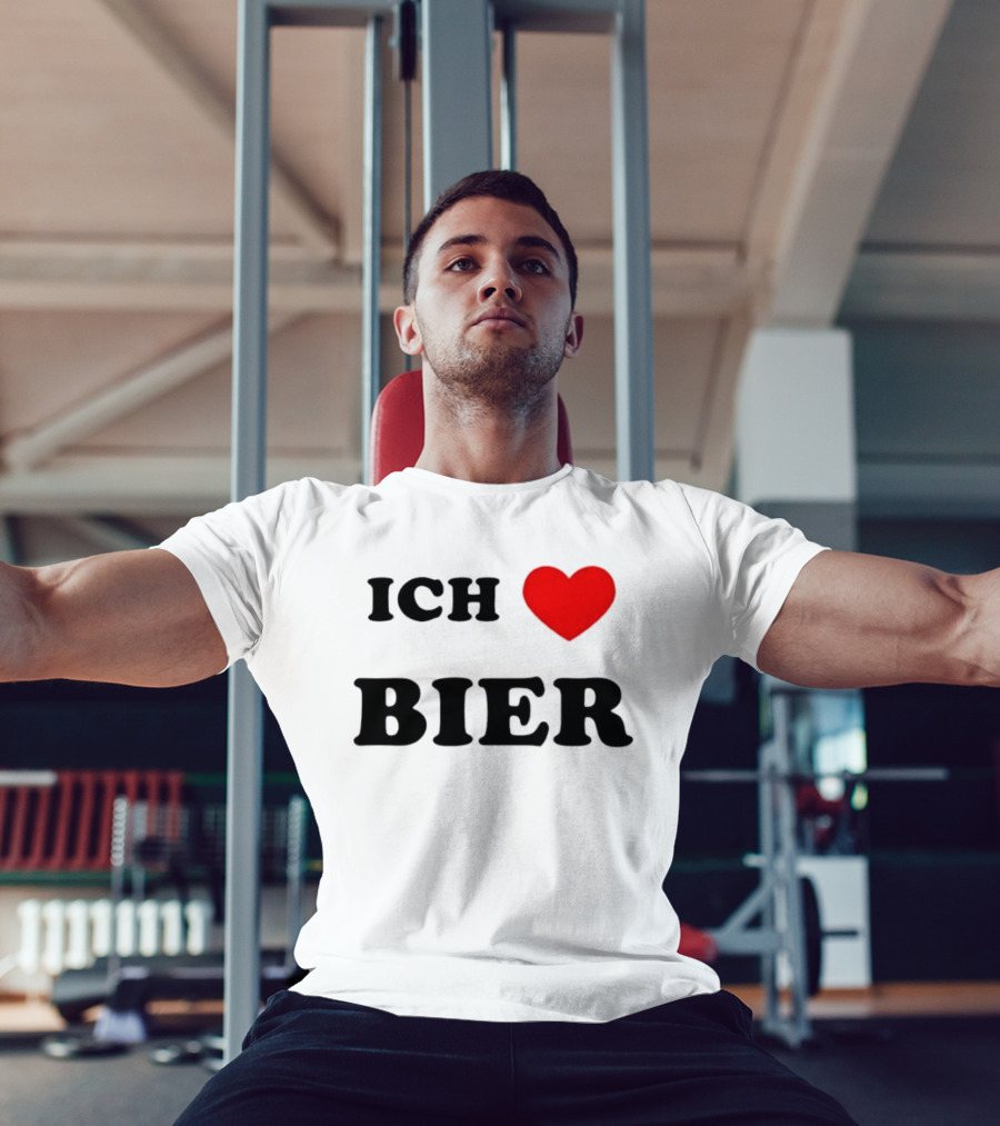 Ich Liebe Bier Heart Symbol For Beer Lovers T-Shirt