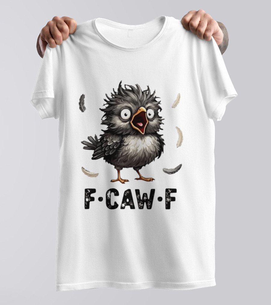 F Caw F Classic Baby Chicken With Feathers T-Shirt