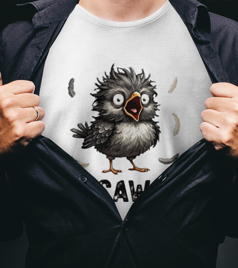 F Caw F Classic Baby Chicken With Feathers T-Shirt
