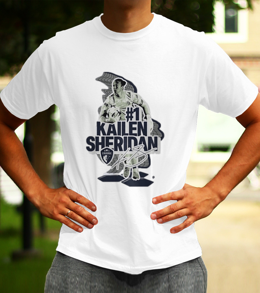 Kailen Sheridan North Carolina Courage #1 Signature Collection T-Shirt
