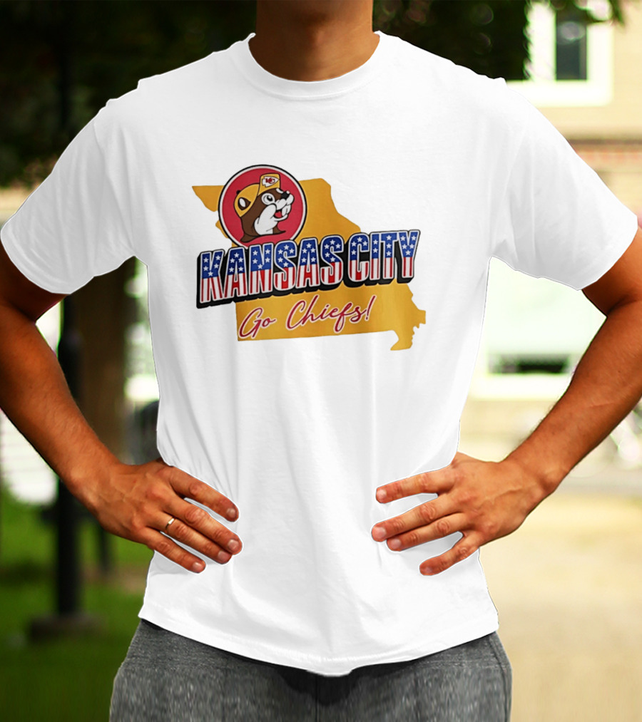 Kansas City Chiefs Buc Ees Go Chiefs Patriotic Kansas City T-Shirt
