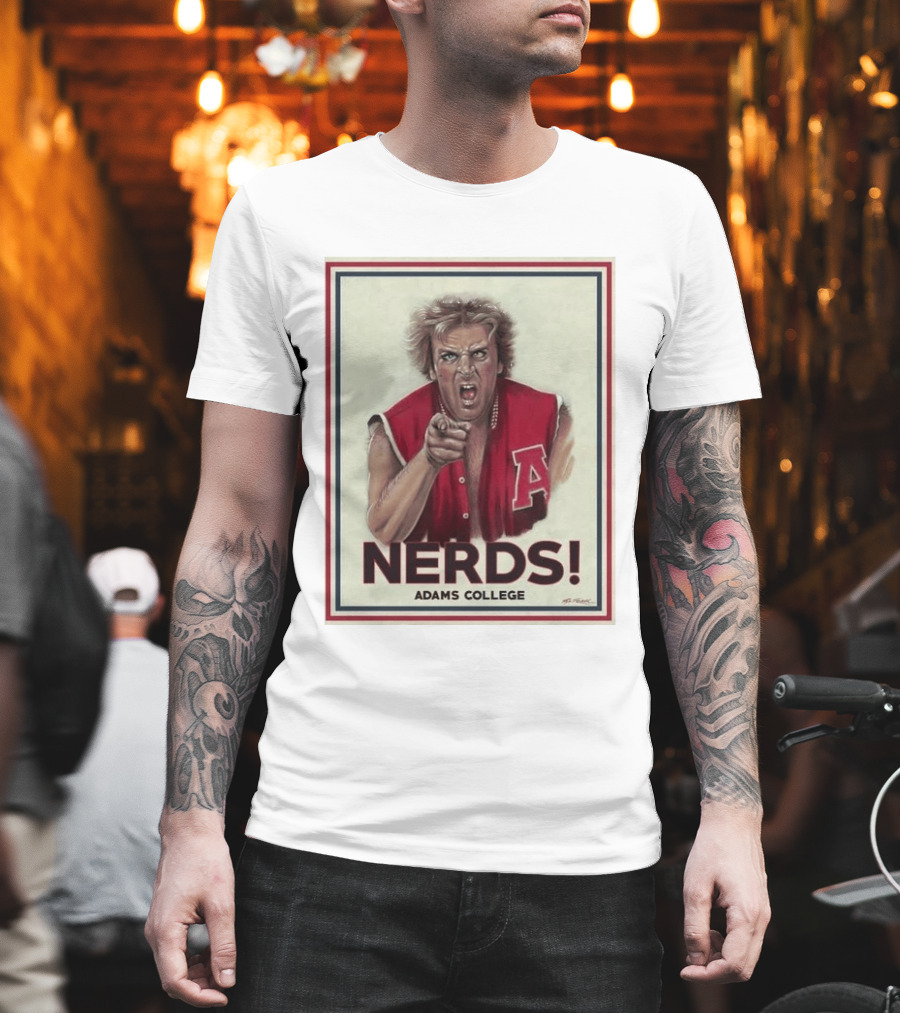 Adams College Nerds Remembering Donald Gibb 1954 2026 T-Shirt