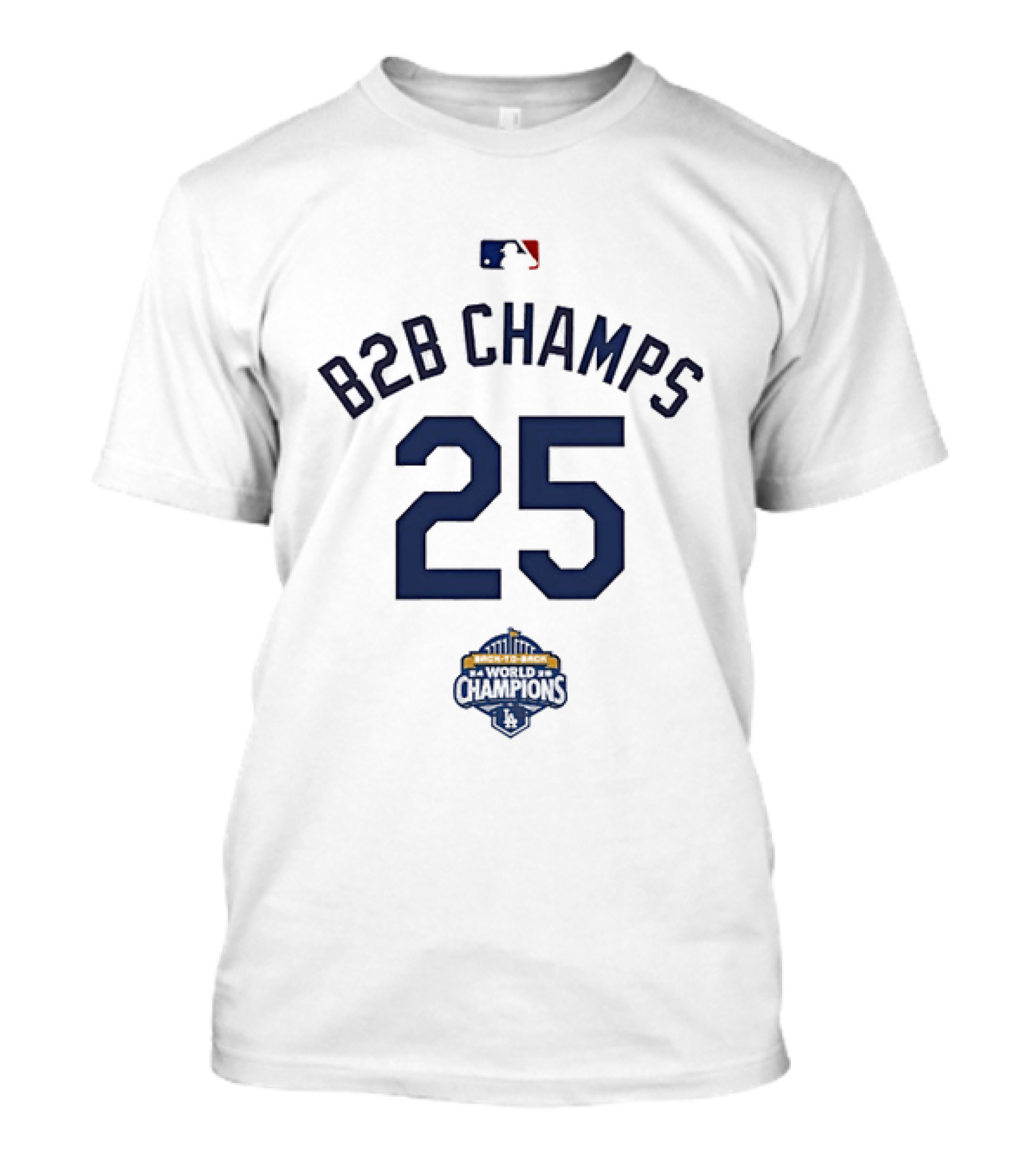 Los Angeles Dodgers B2B Champions 25 Baseball Pride T-Shirt
