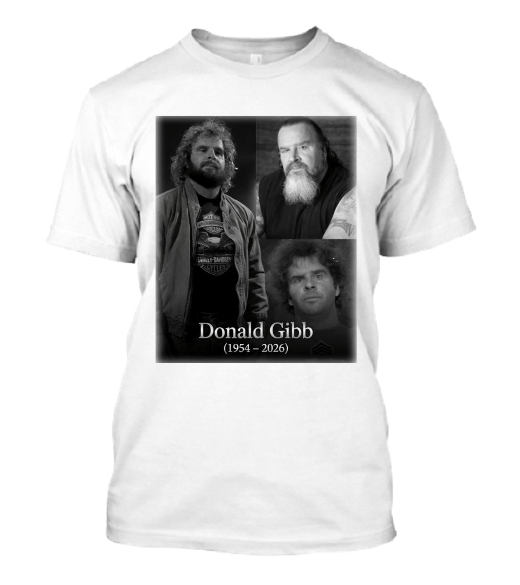 Donald Gibb 1954 2026 Harley Davidson T-Shirt