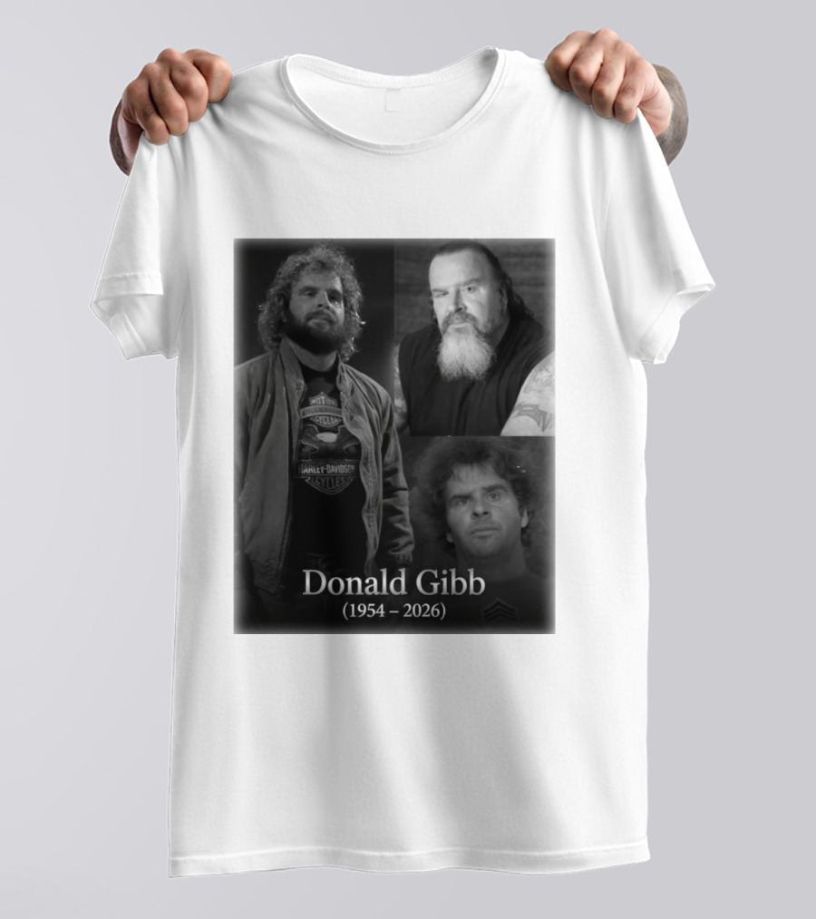 Donald Gibb 1954 2026 Harley Davidson T-Shirt