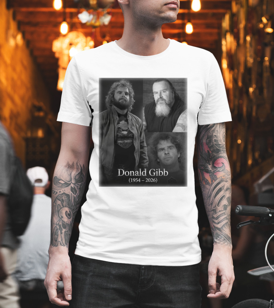 Donald Gibb 1954 2026 Harley Davidson T-Shirt