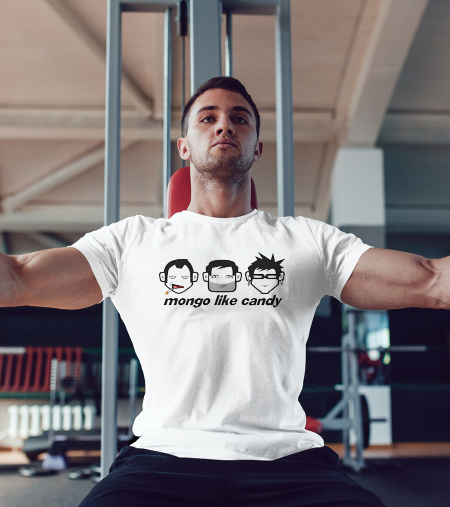 Mongo Like Candy Cartoon Character Trio Faces T-Shirt