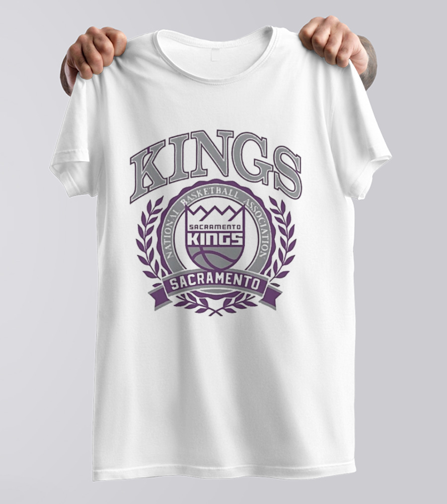 Sacramento Kings NBA Classic Crest Authentic Vintage Team T-Shirt