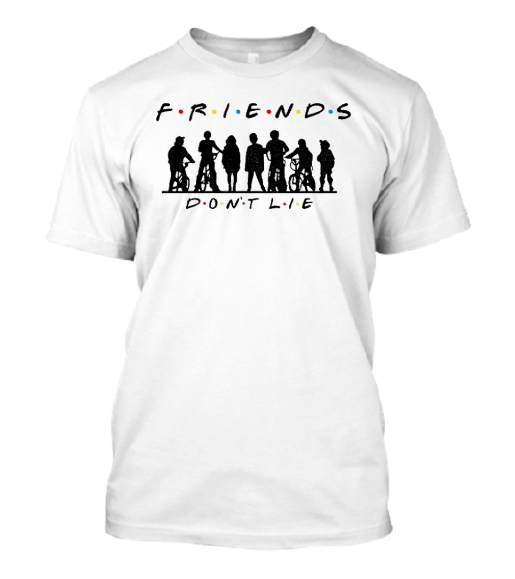 Friends Don't Lie Stranger Things Upside Down Classic TV T-Shirt