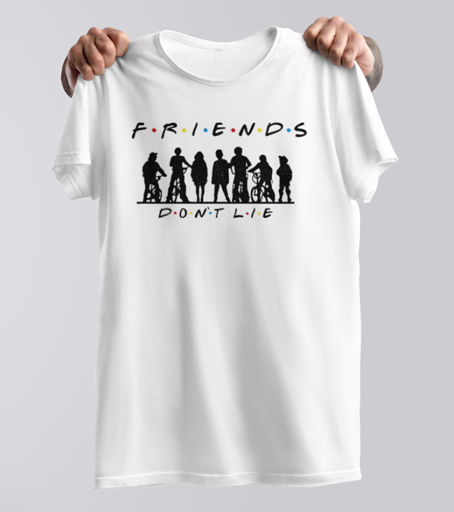 Friends Don't Lie Stranger Things Upside Down Classic TV T-Shirt