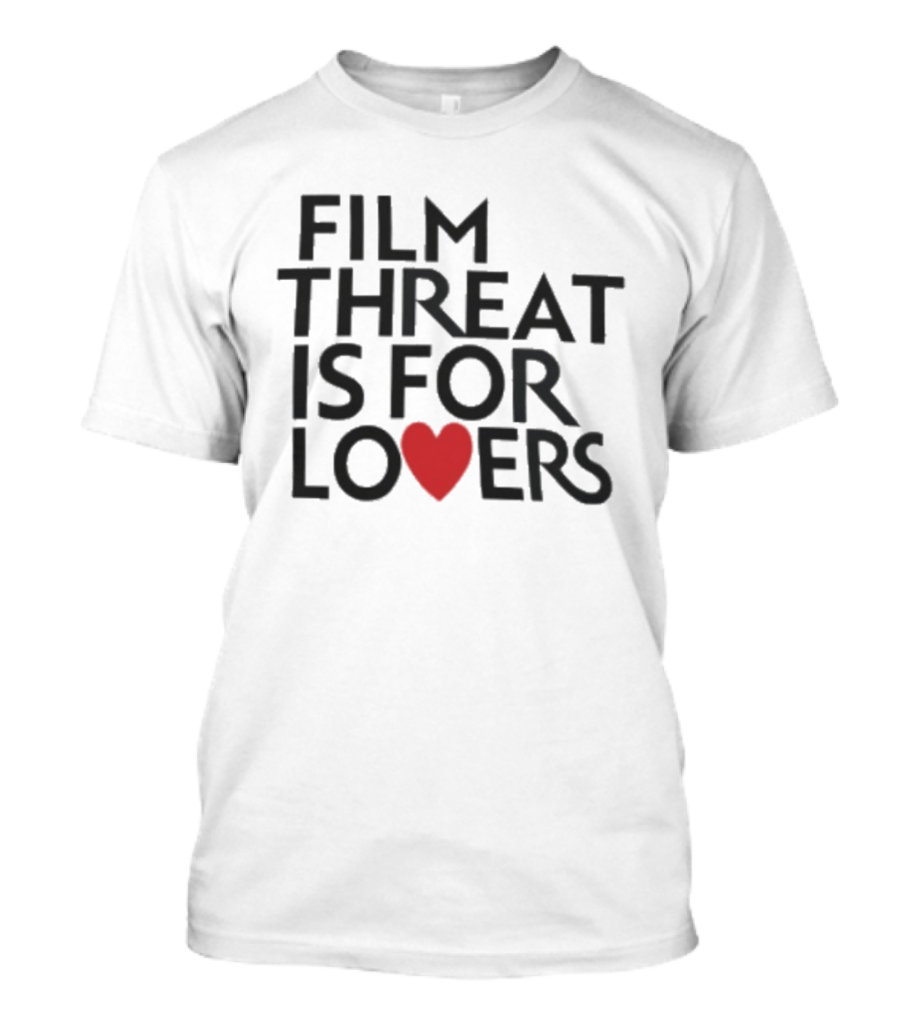 Film Threat Is For Lovers Red Heart T-Shirt