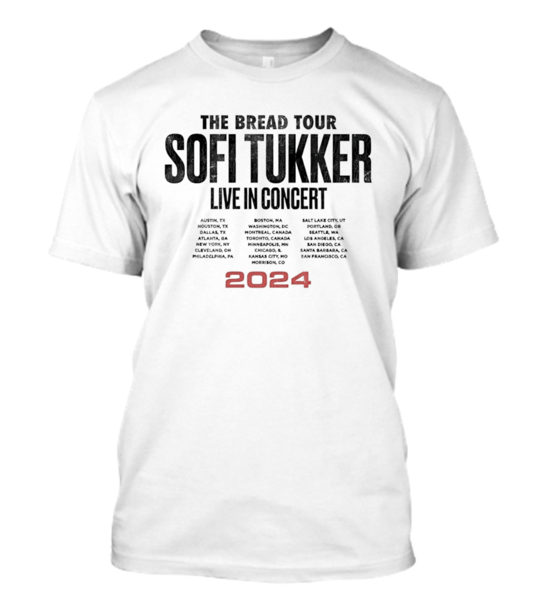 Sofi Tukker The Bread Tour 2024 Live In Concert Dates Cities Venues T-Shirt