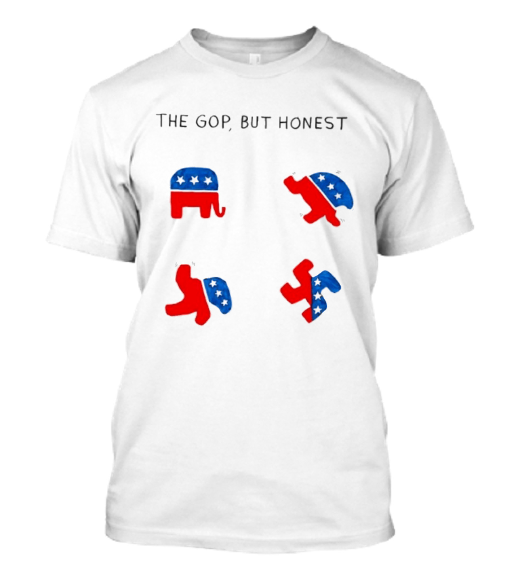 The GOP But Honest Republican Elephant Evolution T-Shirt