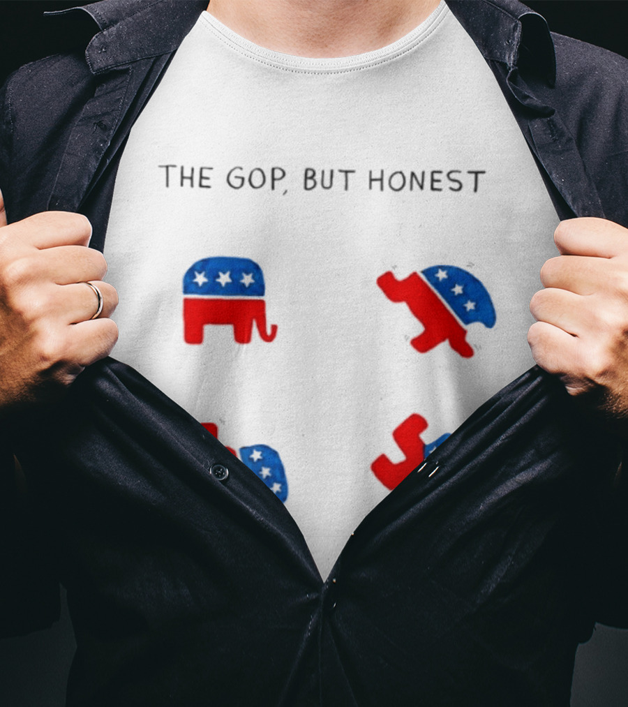 The GOP But Honest Republican Elephant Evolution T-Shirt