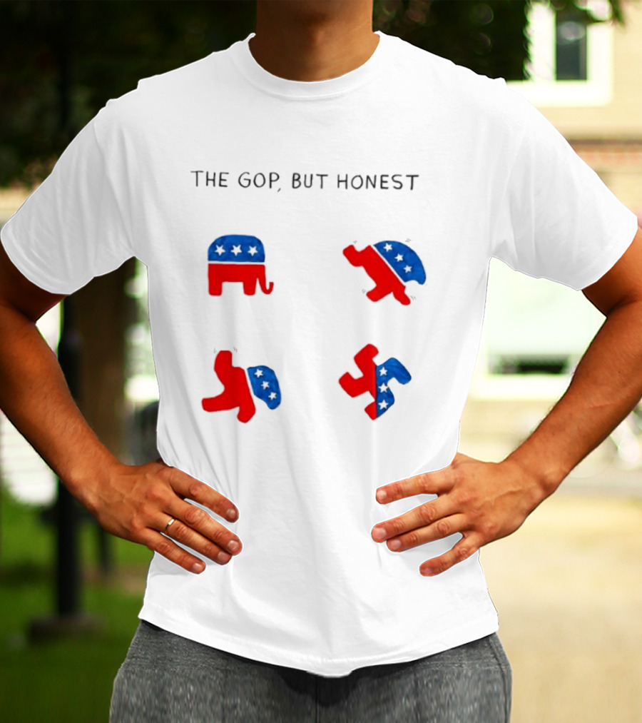 The GOP But Honest Republican Elephant Evolution T-Shirt