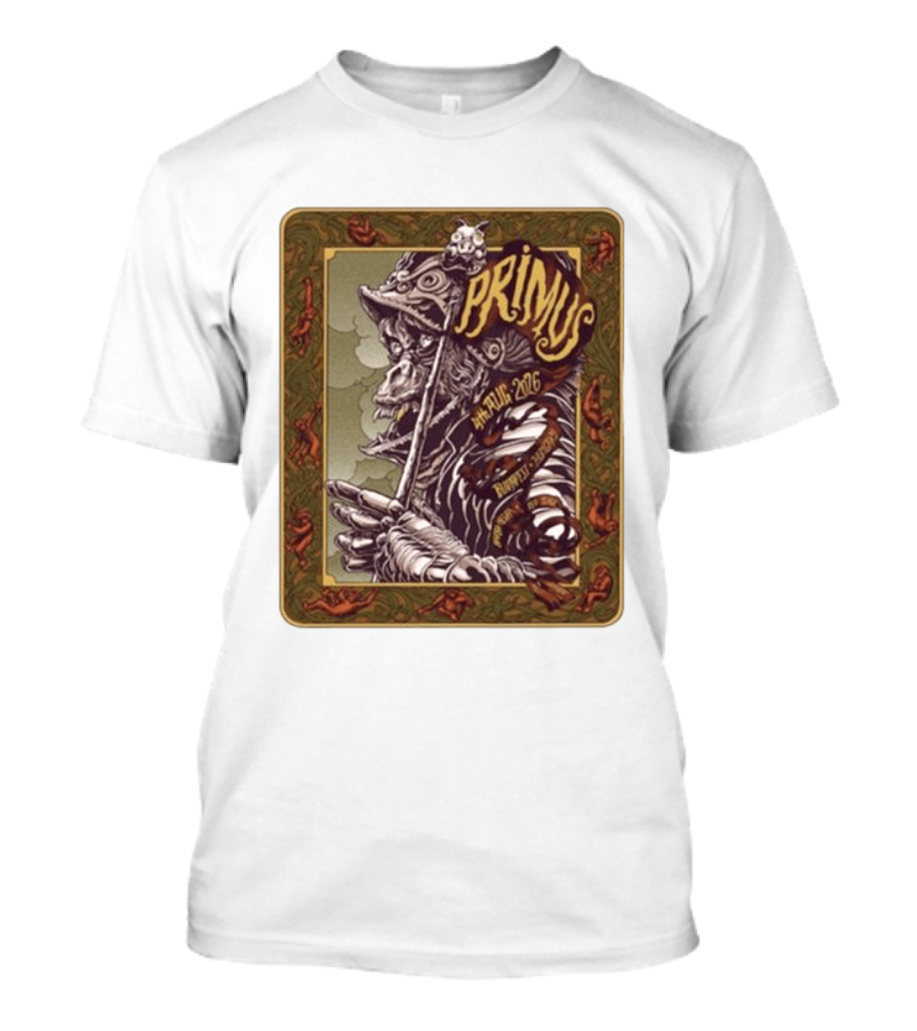 Primus 04 Aug 2026 Budapest Hungary Concert Vintage Warrior T-Shirt