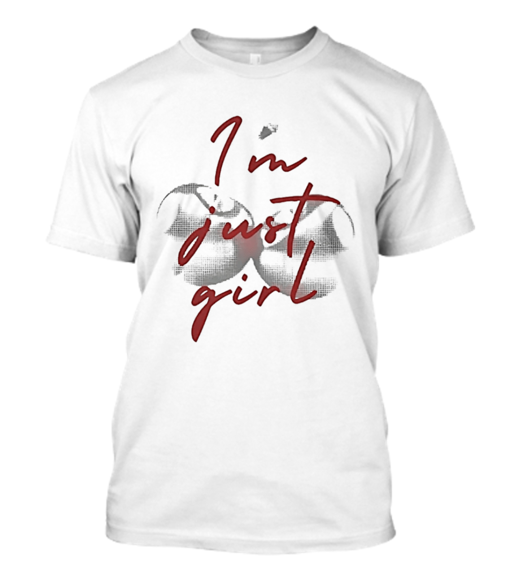 I'm Just A Girl Twin Cherry T-Shirt