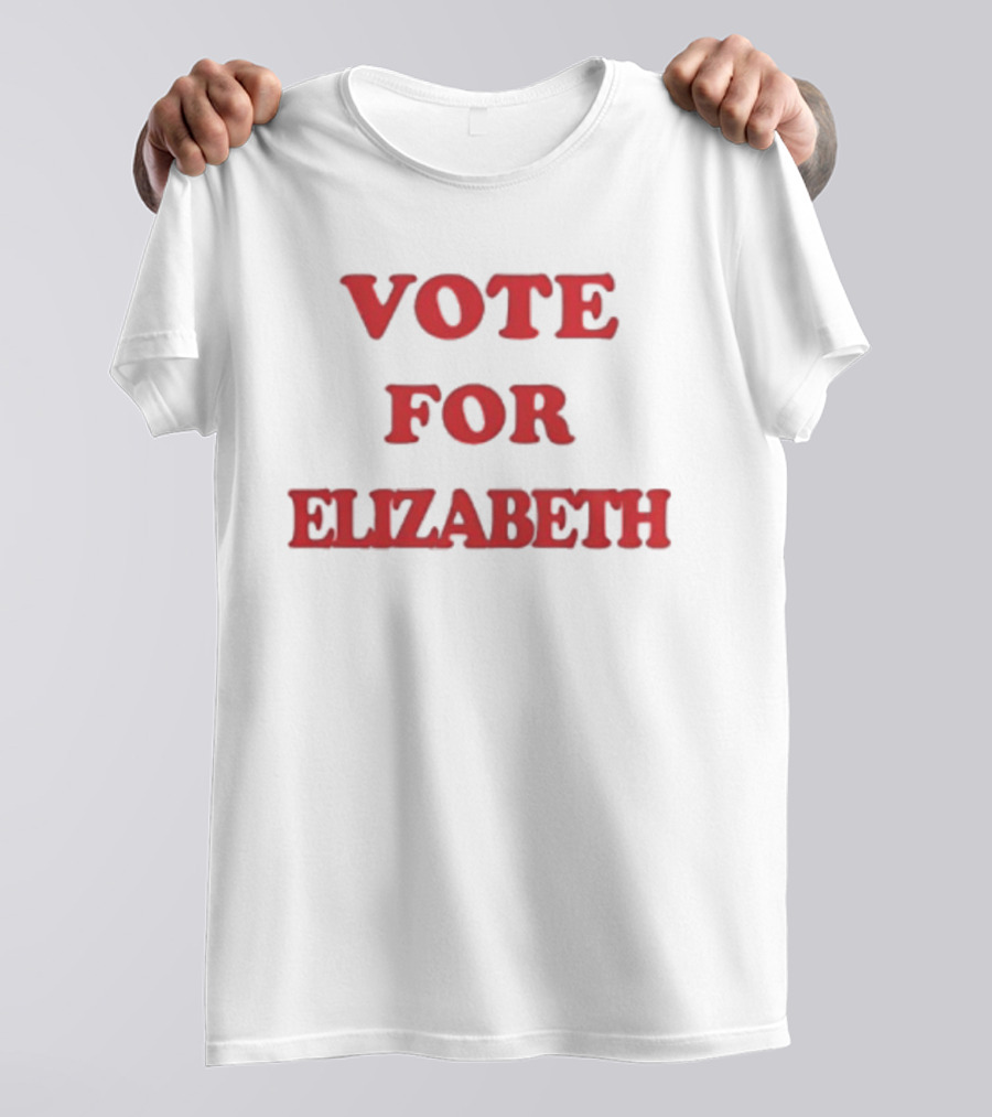 Vote For Elizabeth Bold Red T-Shirt