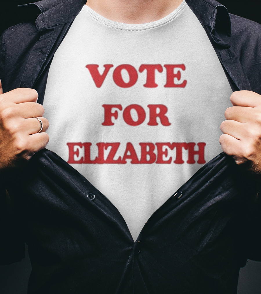 Vote For Elizabeth Bold Red T-Shirt