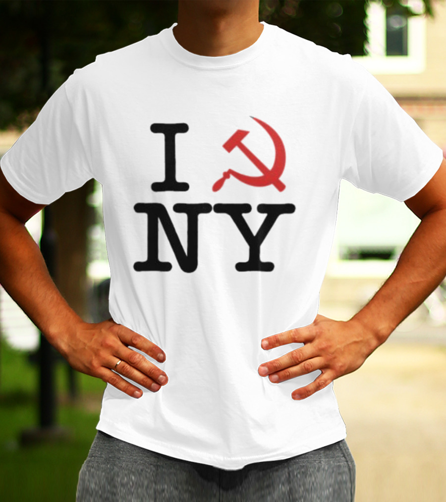 I Love NY Zohran Mamdani Hammer And Sickle T-Shirt