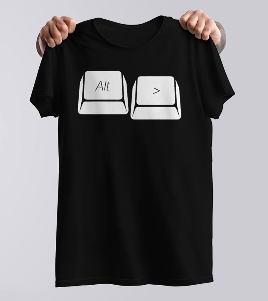 Alt Greater Than Keyboard Keys Shortcut T-Shirt