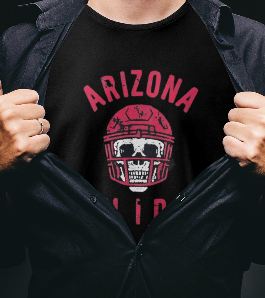 Arizona Skull Football Helmet Til I Die T-Shirt