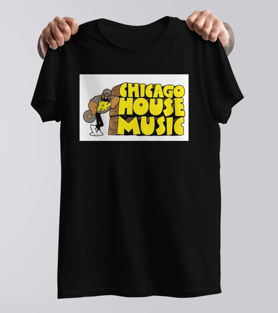 FK Chicago House Music Retro Vinyl DJ T-Shirt